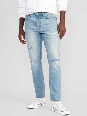 Old Navy Slim Built-In Flex Ripped Jeans Jeans Herren Waschen | 5362YLBZV