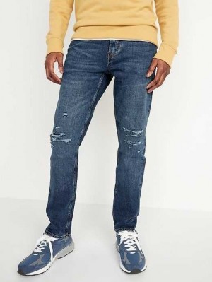 Old Navy Slim Built-In Flex Ripped Jeans Jeans Herren Medium Cool | 7051QLHKP