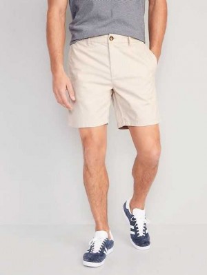Old Navy Slim Built-In Flex Ultimate Chino Shorts Hose Herren Beige | 7638KYSEJ
