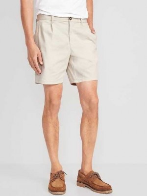Old Navy Slim Built-In Flex Ultimate Chino Falten Shorts Hose Herren Beige | 8153PVACW