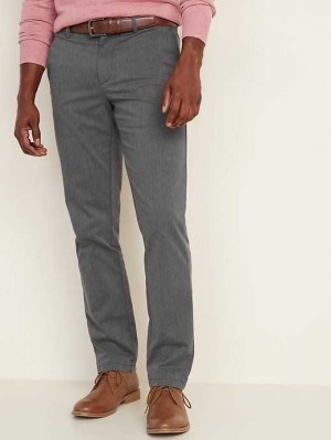 Old Navy Slim Ultimate Built-In Flex Textured Chino Pants Unterteile Herren Dunkelgrau | 3021LCHFD