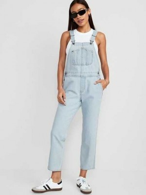Old Navy Slouchy Gerade Non-Stretch Ankle-Length Jean Overalls Jeans Damen Echo | 4630TUHOL