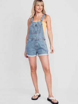 Old Navy Slouchy Gerade Non-Stretch Jean Kurzes Overalls Jeans Damen Waschen | 8635TYFGM