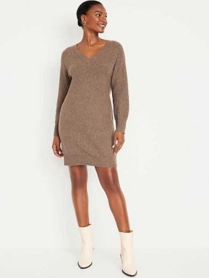 Old Navy SoSoft Cocoon Mini Pullover Kleider Kleid Damen Sedimentary | 5948MRDTX