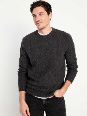 Old Navy SoSoft Crew-Neck Pullover Pullover Herren Grau | 2095OPZXA
