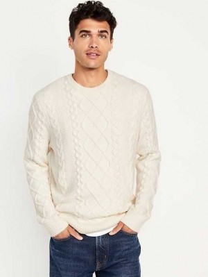 Old Navy SoSoft Crew-Neck Pullover Pullover Herren Weiß | 3601QEHPI