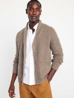 Old Navy SoSoft Shawl-Collar Cardigan Pullover Pullover Herren Hellbraun | 5648ZVFIB
