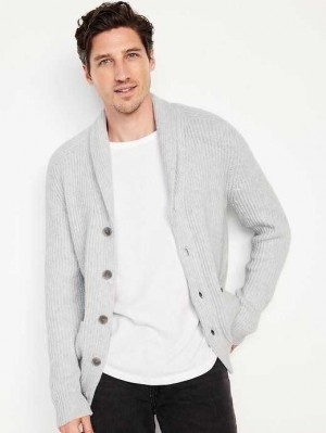 Old Navy SoSoft Shawl-Collar Cardigan Pullover Pullover Herren Hellgrau | 9018RSJHG