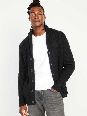 Old Navy SoSoft Shawl-Collar Cardigan Pullover Pullover Herren Schwarz | 9041HZIXW