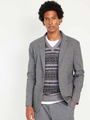 Old Navy Soft-Brushed Blazer Mäntel Herren Grau | 1725HATWB