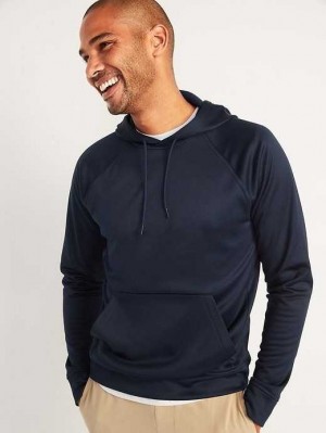 Old Navy Soft-Brushed Go-Dry Performance Pullover Hoodie Sportbekleidung Herren Navy | 8095MUTKQ