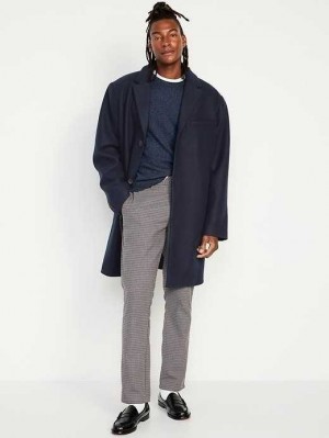 Old Navy Soft-Brushed Topcoat Mäntel Herren Navy | 2309SFWOG