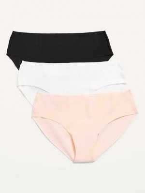 Old Navy Soft-Knit No-Show Hipster Underwear Unterwäsche Damen Rosa Schwarz | 2863GLUMV