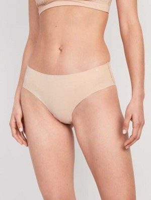 Old Navy Soft-Knit No-Show Hipster Underwear Unterwäsche Damen Frappe | 4015WQBHG
