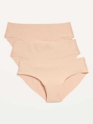 Old Navy Soft-Knit No-Show Hipster Underwear Unterwäsche Damen Frappe | 4231KOVIA