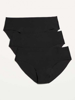 Old Navy Soft-Knit No-Show Hipster Underwear Unterwäsche Damen Schwarz | 9126YFDLB