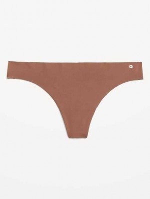 Old Navy Soft-Knit No-Show Tanga Underwear Unterwäsche Damen Maplewood | 2053MZRAL