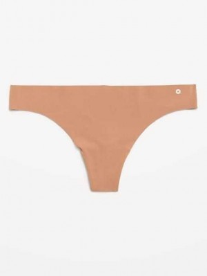 Old Navy Soft-Knit No-Show Tanga Underwear Unterwäsche Damen Beige | 2709RTVQN