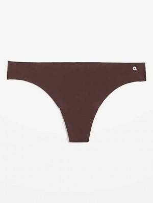 Old Navy Soft-Knit No-Show Tanga Underwear Unterwäsche Damen French Roast | 5923NHDXF