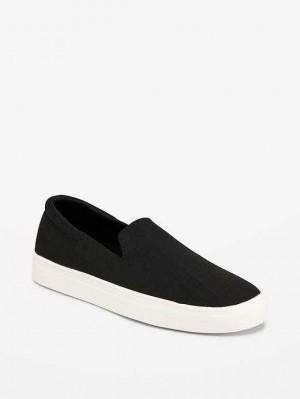 Old Navy Soft-Knit Slip-On Sneakers Sneakers Damen Schwarz | 5087PTBNU