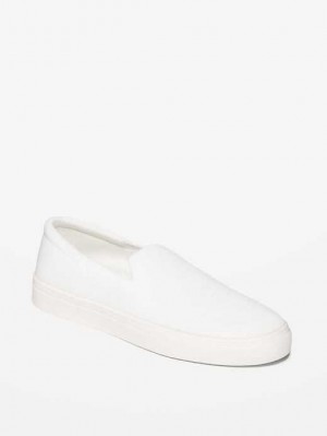 Old Navy Soft-Knit Slip-On Sneakers Sneakers Damen Weiß | 7942TIGCF