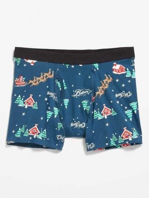 Old Navy Soft-Washed Boxer Brief Underwear Unterwäsche Herren Blau | 3780TDVUE