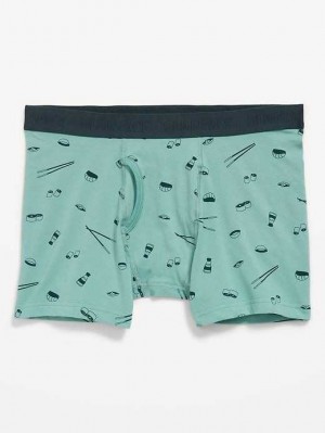 Old Navy Soft-Washed Built-In Flex Printed Boxer-Brief Underwear Unterwäsche Herren Sashimi | 2150HOJQR