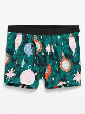 Old Navy Soft-Washed Built-In Flex Printed Boxer-Brief Underwear Unterwäsche Herren Tinsel Town | 3261GLJTS
