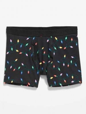Old Navy Soft-Washed Built-In Flex Printed Boxer-Brief Underwear Unterwäsche Herren Gelb | 7842MTZSK