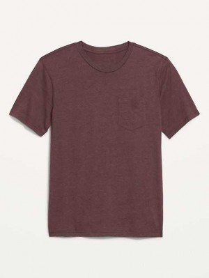 Old Navy Soft-Washed Chest-Pocket Crew-Neck T-Shirt T-shirts Herren Raisin Arizona | 7513FBLWJ