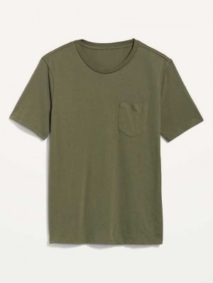 Old Navy Soft-Washed Chest-Pocket Crew-Neck T-Shirt T-shirts Herren Alpine Tundra | 9408TZOCN
