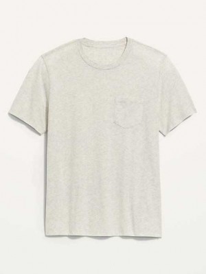 Old Navy Soft-Washed Chest-Pocket T-Shirt T-shirts Herren Beige | 5640YCXMV