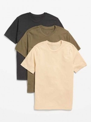 Old Navy Soft-Washed Crew-Neck T-Shirt 3-Pack T-shirts Herren Mehrfarbig | 6041VQLMO