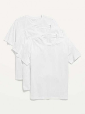 Old Navy Soft-Washed Crew-Neck T-Shirt 3-Pack T-shirts Herren Weiß | 9823MJTAB