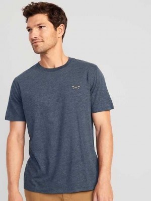 Old Navy Soft-Washed Crew-Neck T-Shirt T-shirts Herren Navy | 2457UZGAR