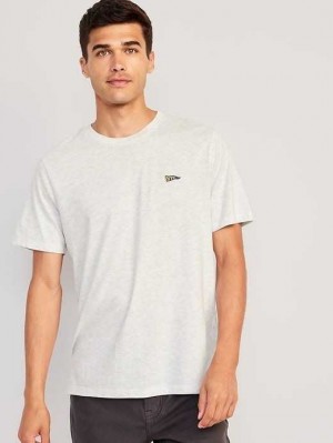Old Navy Soft-Washed Crew-Neck T-Shirt T-shirts Herren Weiß | 8327VJSIZ