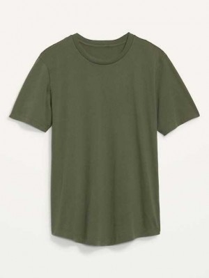 Old Navy Soft-Washed Curved-Hem T-Shirt T-shirts Herren Alpine Tundra | 2305NEAKJ