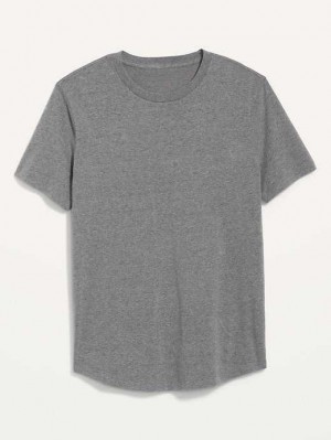 Old Navy Soft-Washed Curved-Hem T-Shirt T-shirts Herren Grau | 0317HZXAT