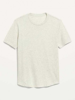 Old Navy Soft-Washed Curved-Hem T-Shirt T-shirts Herren Beige | 3715ALTGN