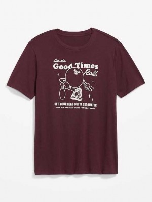Old Navy Soft-Washed Graphic T-Shirt T-shirts Herren Rot | 2704GMNVZ