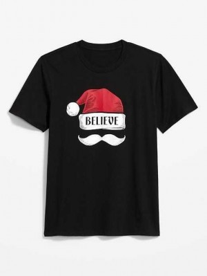 Old Navy Soft-Washed Graphic T-Shirt T-shirts Herren Schwarz | 2819FREZS