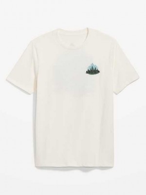 Old Navy Soft-Washed Graphic T-Shirt T-shirts Herren Hellblau | 0376ZNYPG