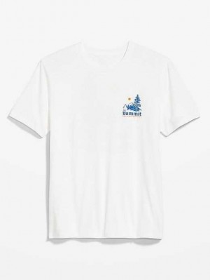 Old Navy Soft-Washed Graphic T-Shirt T-shirts Herren Calla Lilies | 0386JMKCS