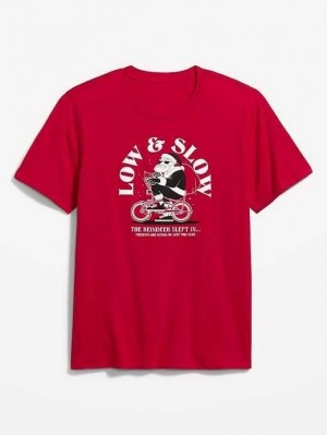 Old Navy Soft-Washed Graphic T-Shirt T-shirts Herren Rot | 4608YRLCA