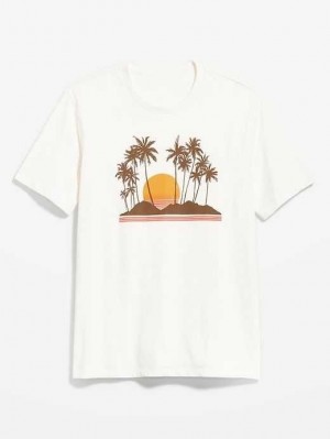 Old Navy Soft-Washed Graphic T-Shirt T-shirts Herren Hellblau | 4856FUXVH