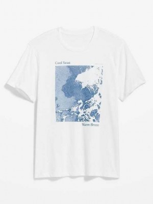 Old Navy Soft-Washed Graphic T-Shirt T-shirts Herren Calla Lilies | 6097CXOTS