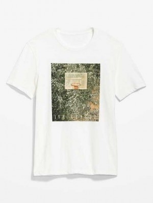 Old Navy Soft-Washed Graphic T-Shirt T-shirts Herren Hellblau | 0814XREDY