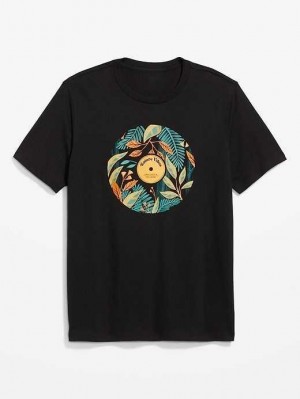 Old Navy Soft-Washed Graphic T-Shirt T-shirts Herren Schwarz | 7593YOQMB