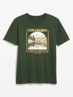 Old Navy Soft-Washed Graphic T-Shirt T-shirts Herren Topiary | 8256VMIWN