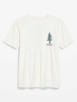 Old Navy Soft-Washed Graphic T-Shirt T-shirts Herren California Redwoods | 1504IGVRX